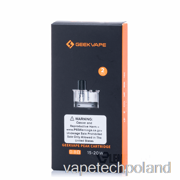 Vape Shop Warszawa Geek Vape Szczytowe Kapsułki Zamienne 0,8ohm Szczytowe Kapsuły